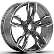 Alu kola pro BMW YF5718 9.5x21 5x112 ET43 66.6 Black Polished