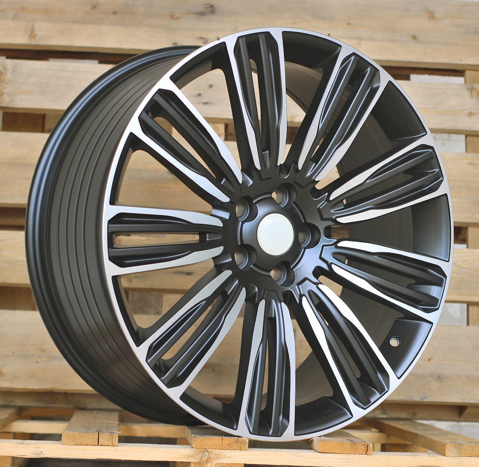 Alu kola pro Land Rover XE136 9.5x22 5x120 ET45 72.6 Black Polished Matt