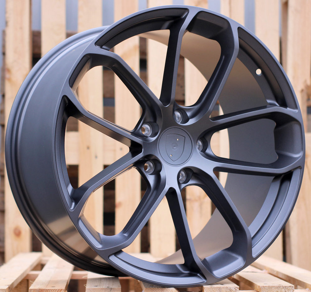 Alu kola pro Porsche H5084 9.5x21 5x130 ET46 71.6 Gun Metal Half Matt