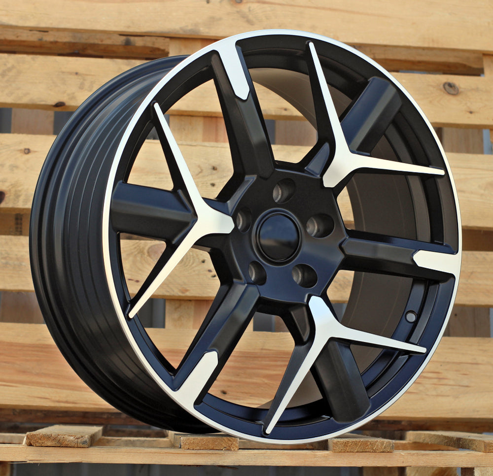 Alu kola pro Cupra YF6147 8x18 5x112 ET40 57.1 Black Polished Half Matt
