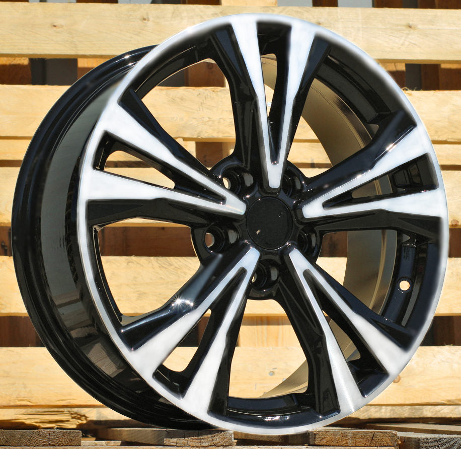 Alu kola pro Nissan A5832 7x18 5x114.3 ET40 Black Polished