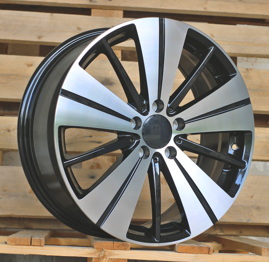 Alu kola pro Mercedes H3298F 7.5x18 5x112 ET52 66.6 Black Polished