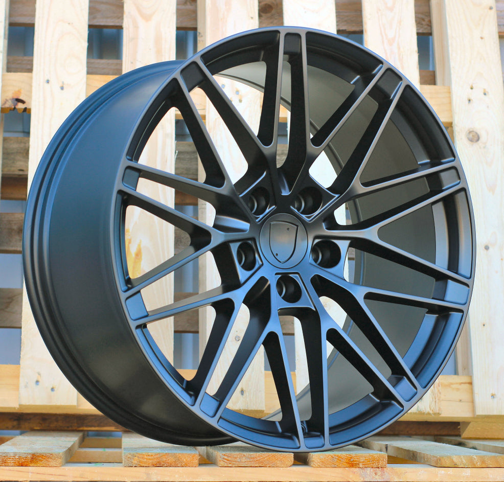 Alu kola pro Porsche 3S1324 10x20 5x130 ET49 66.6 Black Half Matt