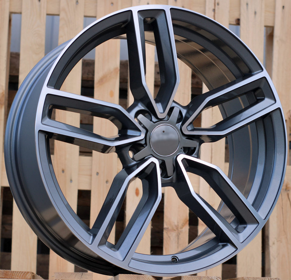 Alu kola pro Audi BK916 8x19 5x112 ET35 66.6 Grey Polished