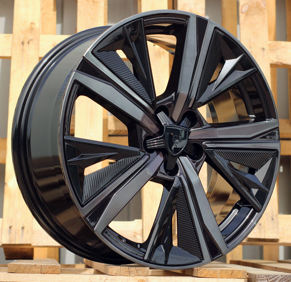 Alu kola pro Peugeot Y1187 7x17 5x108 ET44 65.1 Black & Tinted Face