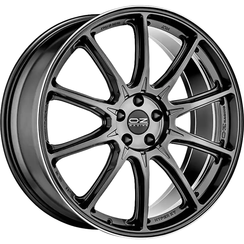 Alu kola OZ HYPER XT HLT 10x21 5x110 ET34 Star Graphite Diamond Lip