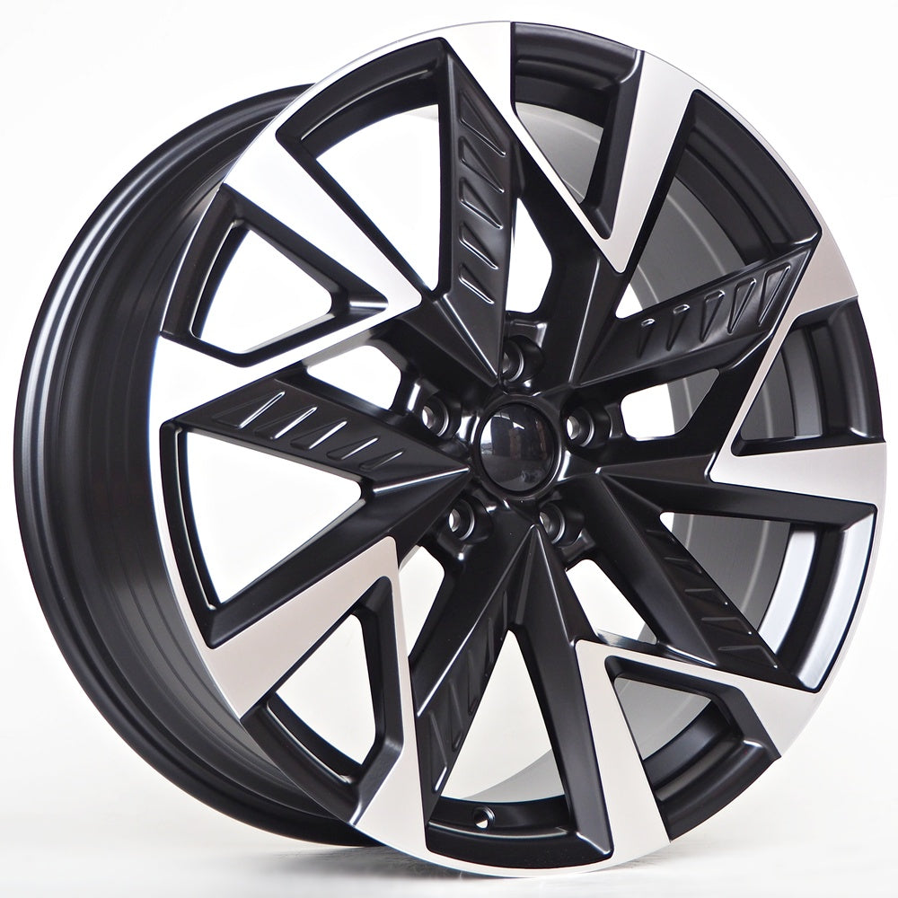 Alu kola pro Cupra Inid 8x19 5x112 ET45 57,1 MATT BLACK + MACHINE FACE | Wheelsup.cz