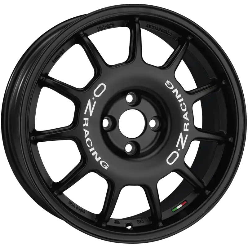 Alu kola OZ LEGGENDA 7x17 4x100 ET37 Matt Black White Lettering