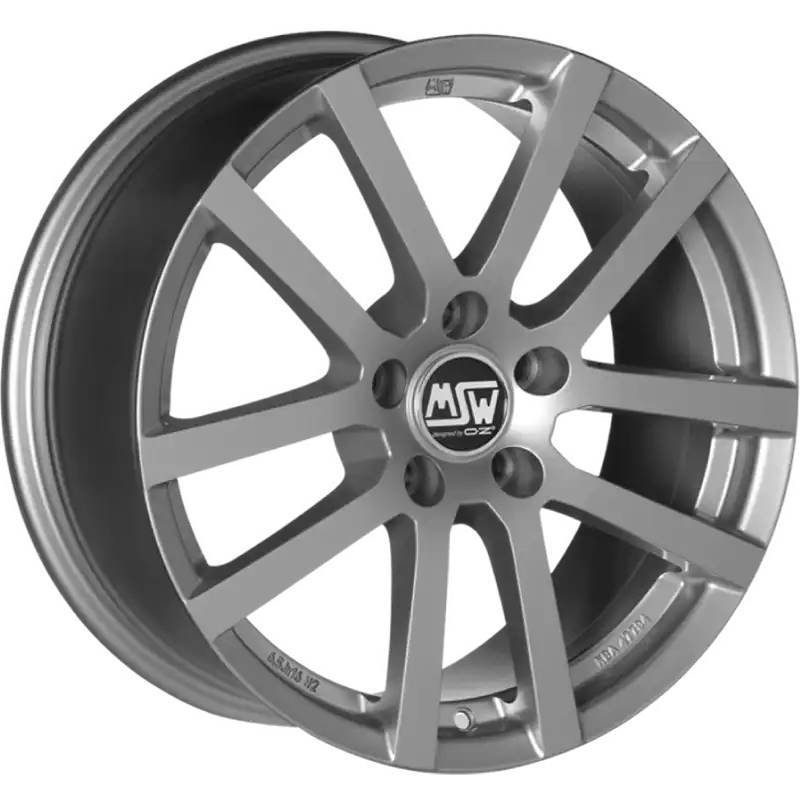 Alu kola MSW 22 6.5x16 5x100 ET38 Grey Silver