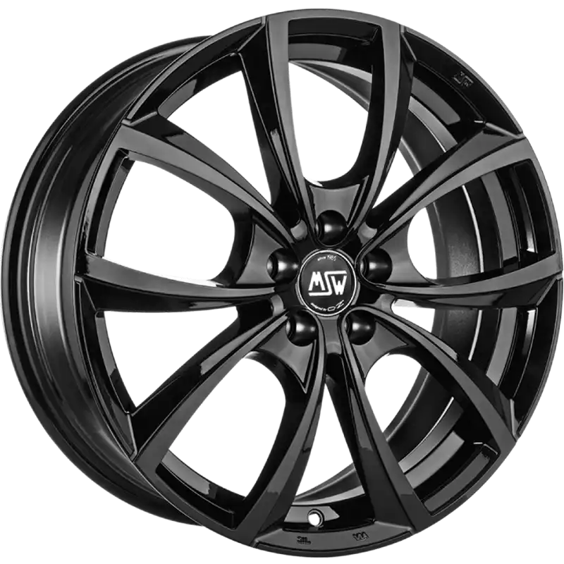 Alu kola MSW 27 7.5x18 5x100 ET35 Gloss Black
