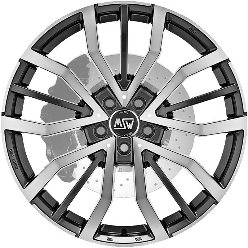 Alu kola MSW 49 8.5x20 5x120 ET45 Gloss Gun Metal Full Polished