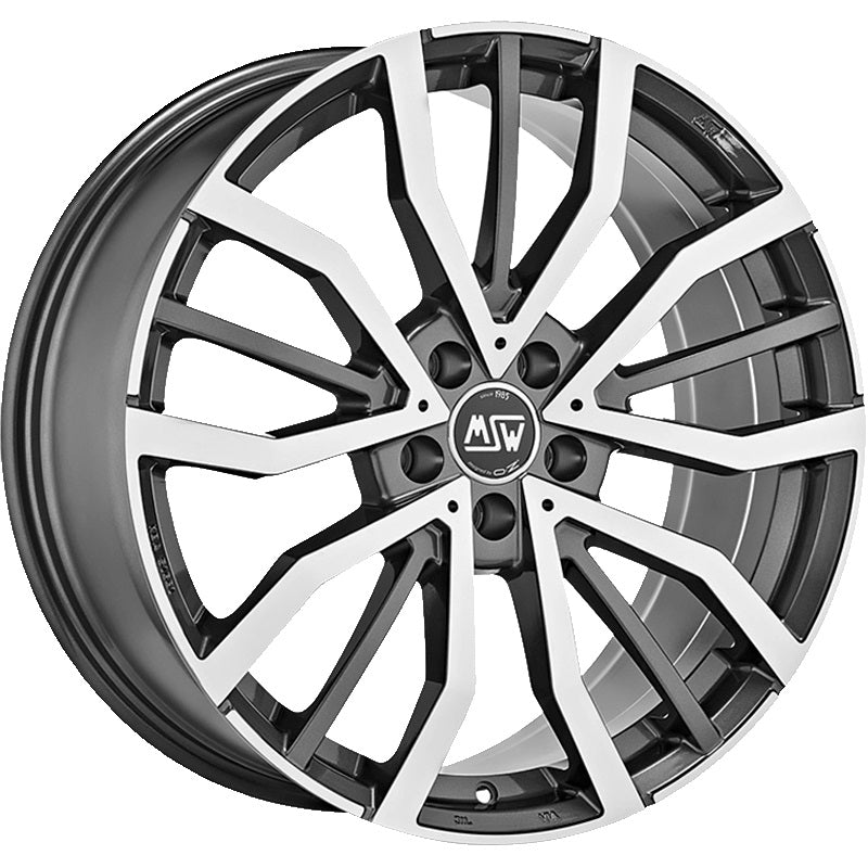 Alu kola MSW 49 8x18 5x112 ET48 Gloss Gun Metal Full Polished