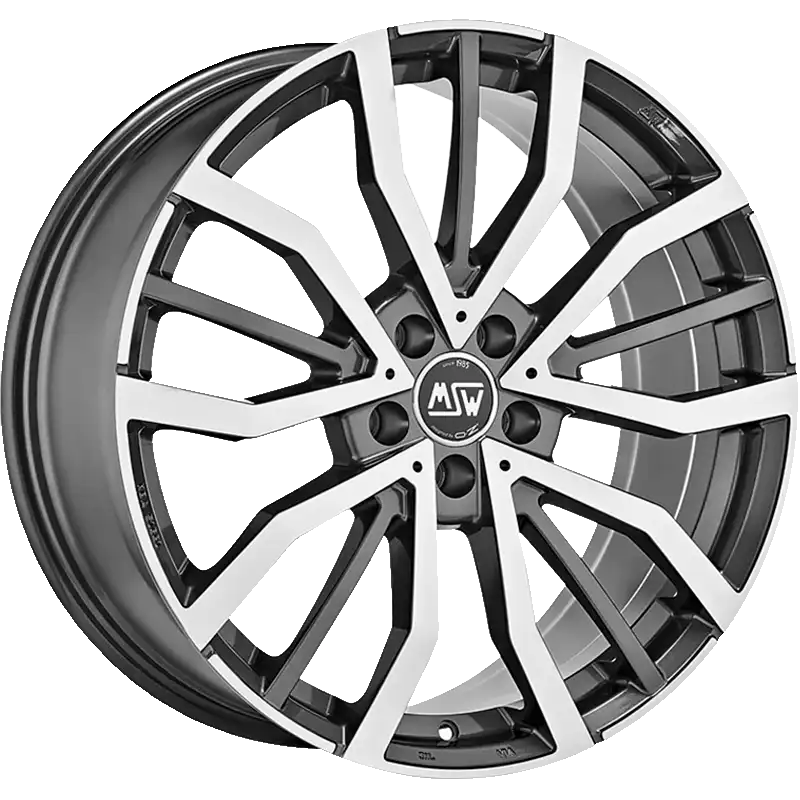 Alu kola MSW 49 8x19 5x108 ET45 Gloss Gun Metal Full Polished