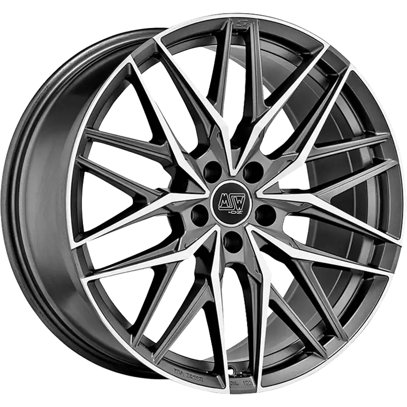 Alu kola MSW 50 8.5x20 5x108 ET40 Matt Gun Metal Full Polished (Mgmfp)