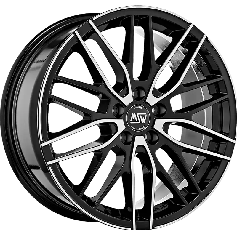 Alu kola MSW 72 7x17 5x108 ET45 Gloss Black Full Polished