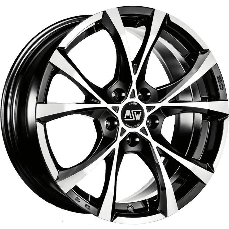 Alu kola MSW CROSS OVER 7.5x17 5x112 ET45 Gloss Black Full Polished