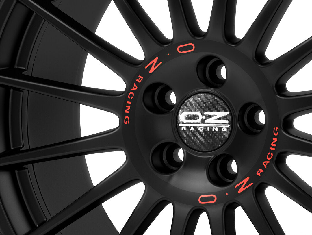 Alu kola OZ SUPERTURISMO GT 7x17 4x108 ET48 Matt Black Red Lettering