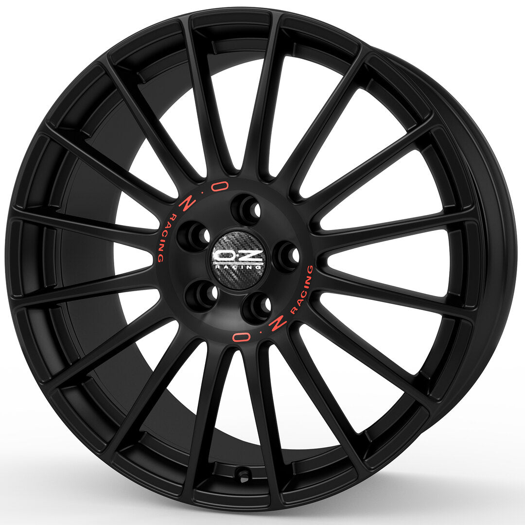 Alu kola OZ SUPERTURISMO GT 7x16 4x100 ET42 Matt Black Red Lettering