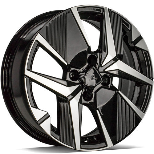 Alu kola Carbonado LOIRE 6.5x16 4x108 ET32 65.1 Black Front Polished