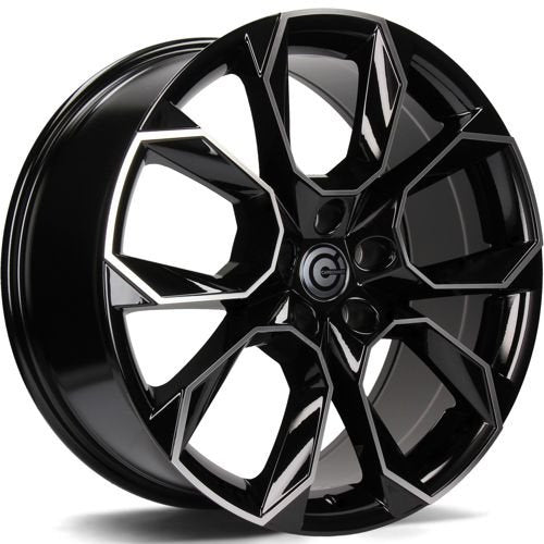 Alu kola Carbonado Beast 6.5x16 5x112 ET43 57.1 Black Front Polished