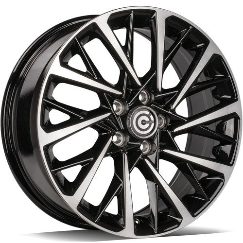 Alu kola Carbonado SPACE 7.5x17 5x114.3 ET45 73.1 Black Front Polished