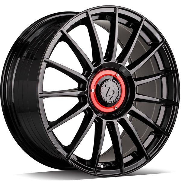 Alu kola seventy9 SCF-2 8x18 5x108;5x114.3 ET40 73.1 Black Glossy
