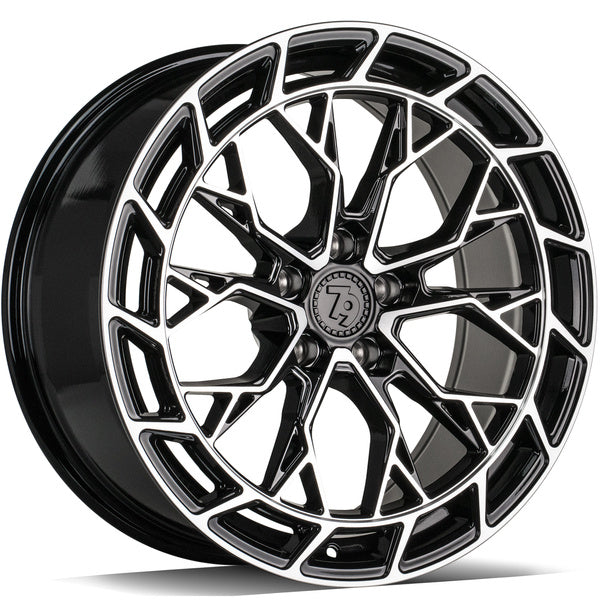 Alu kola seventy9 SCF-Z 8.5x19 5x114.3 ET40 73.1 Black Front Polished