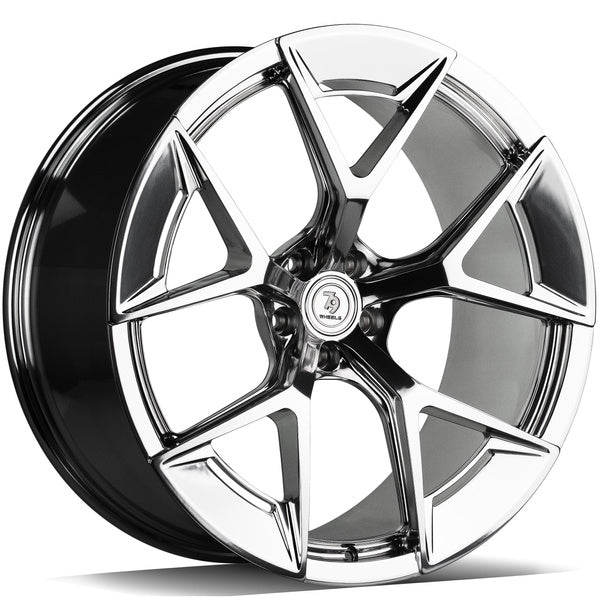 Alu kola Seventy9 MF.18 9.5x21 5x112 ET25 66.6 Stříbrná