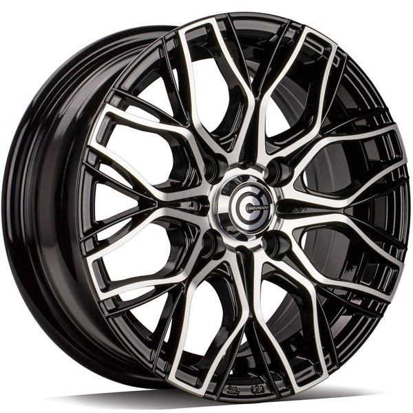 Alu kola Carbonado Trailer 5.5x13 4x100 ET30 67.1 Black Front Polished | Wheelsup.cz