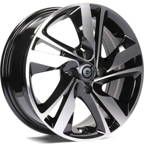 Alu kola Carbonado Sunshine 6x15 4x100 ET35 67.1 Black Front Polished
