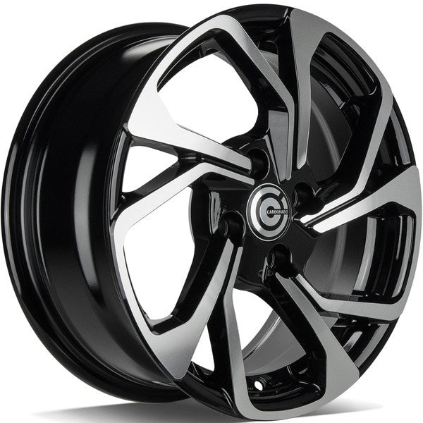 Alu kola Carbonado Swift 6.5x15 4x100 ET35 67.1 Black Front Polished
