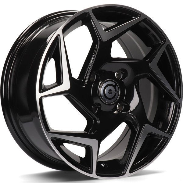 Alu kola Carbonado Clipper 6.5x15 4x108 ET40 63.4 Black Front Polished
