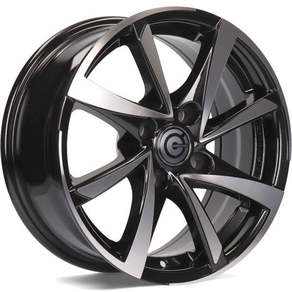 Alu kola Carbonado Marseille 6.5x15 4x108 ET25 65.1 Black Front Polished