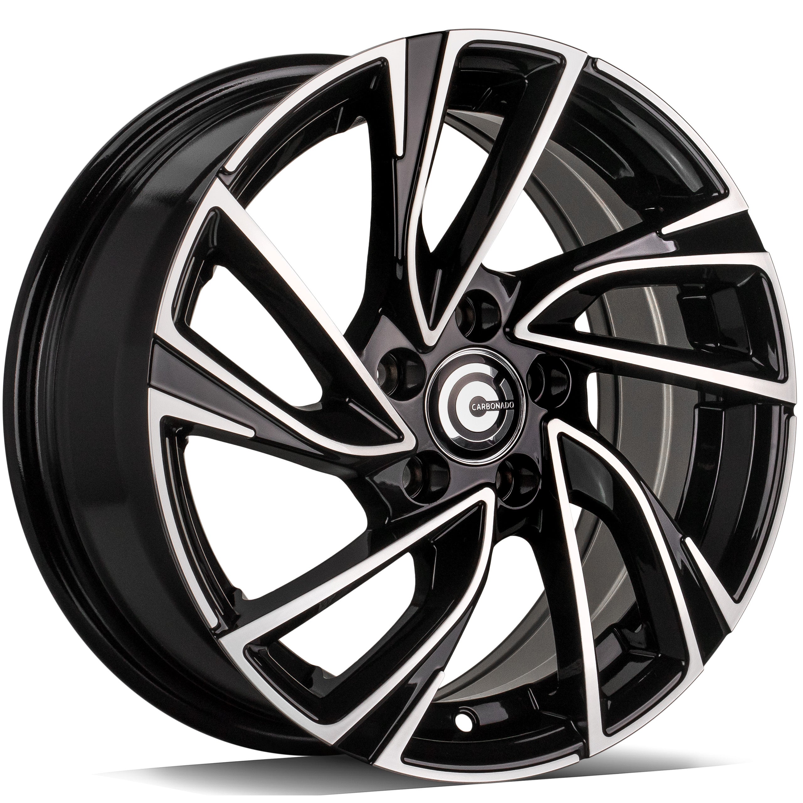 Alu kola Carbonado Monaco 6.5x15 5x100 ET38 57.1 Black Front Polished