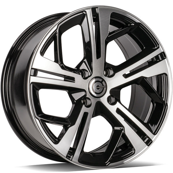 Alu kola Carbonado Angers 7x16 4x108 ET20 65.1 Black Front Polished