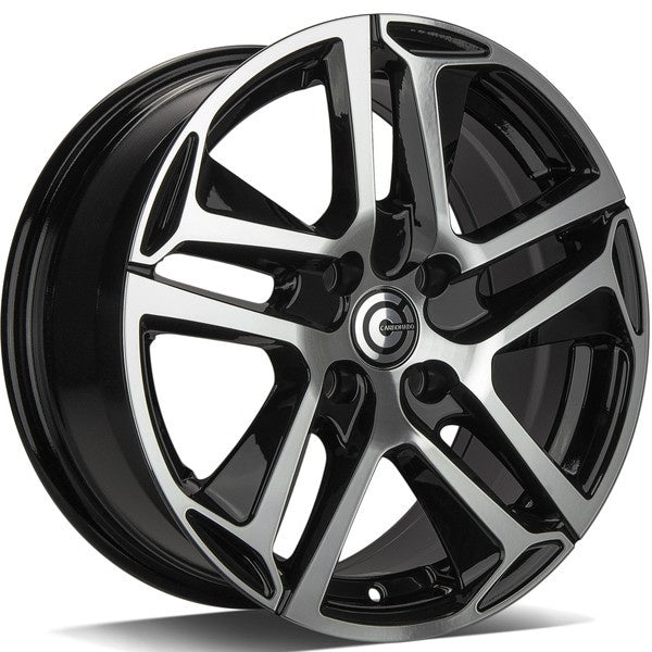 Alu kola Carbonado Nice 7x16 4x108 ET25 65.1 Black Front Polished