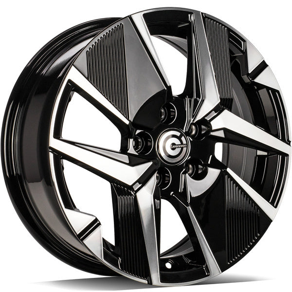 Alu kola Carbonado LOIRE 6.5x16 5x108 ET40 65.1 Black Front Polished