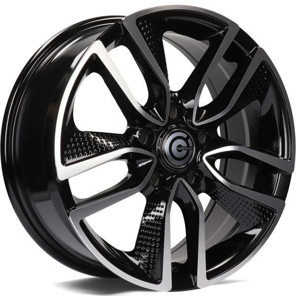 Alu kola Carbonado Force 6.5x16 5x114.3 ET40 73.1 Black Front Polished