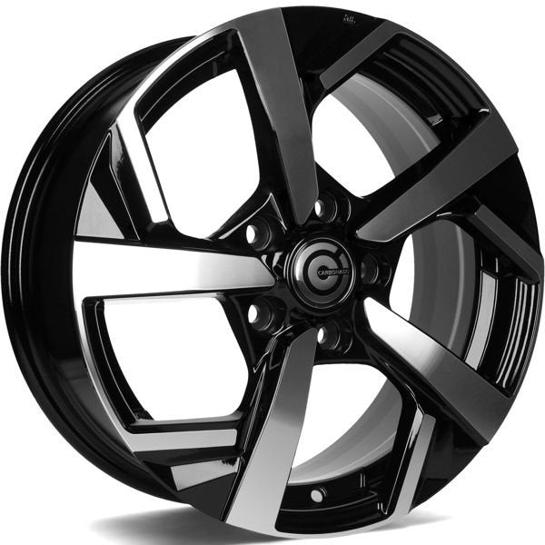 Alu kola Carbonado Quincy 6.5x16 5x114.3 ET40 73.1 Black Front Polished