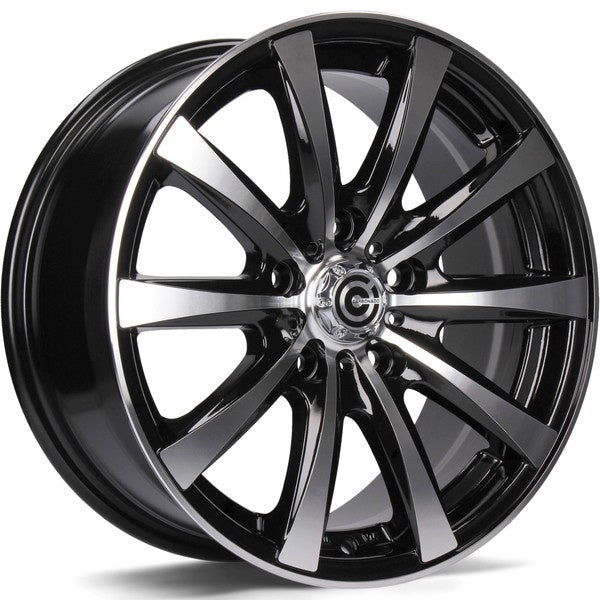 Alu kola Carbonado Raven 7x16 5x118 ET40 71.1 Black Front Polished