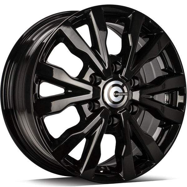 Alu kola Carbonado Hero 6.5x16 6x130 ET54 84.1 Black Glossy | Wheelsup.cz