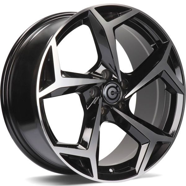Alu kola Carbonado Tropico 7.5x17 5x100 ET40 57.1 Black Front Polished | Wheelsup.cz