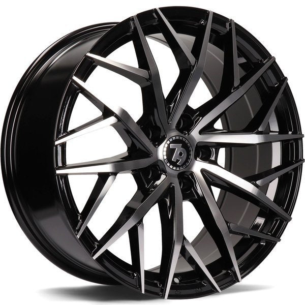 Alu kola seventy9 SV-C 7.5x17 5x108 ET42 67.1 Black Front Polished | Wheelsup.cz