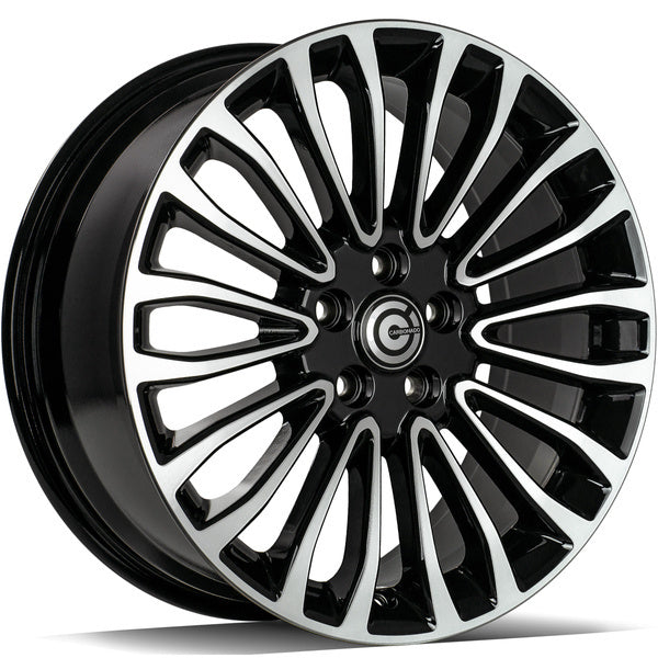 Alu kola Carbonado Ohio 7x17 5x108 ET50 63.4 Black Front Polished