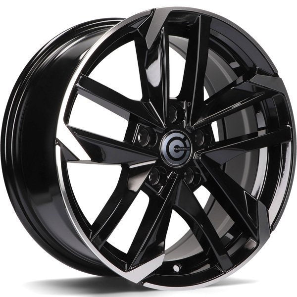 Alu kola Carbonado Rennes 7.5x17 5x108 ET45 65.1 Black Front Polished