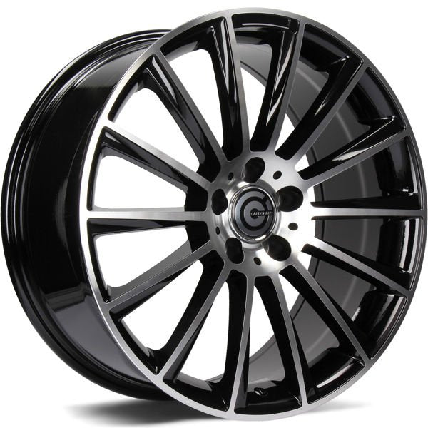 Alu kola Carbonado Performance 8x17 5x112 ET35 66.5 Black Front Polished | Wheelsup.cz