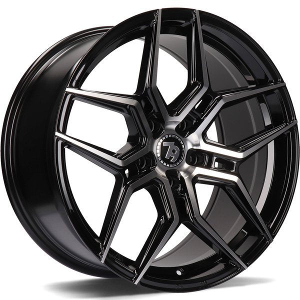 Alu kola seventy9 SV-B 7.5x17 5x114.3 ET40 73.1 Black Front Polished | Wheelsup.cz