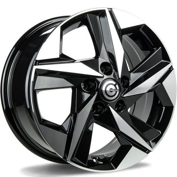 Alu kola Carbonado Kioto 7.5x17 5x114.3 ET45 73.1 Black Front Polished
