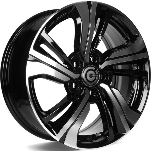 Alu kola Carbonado Monk 7x17 5x114.3 ET45 73.1 Black Front Polished