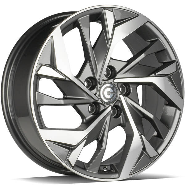 Alu kola Carbonado Sonic 7x17 5x114.3 ET40 73.1 Anthracite Front Polished